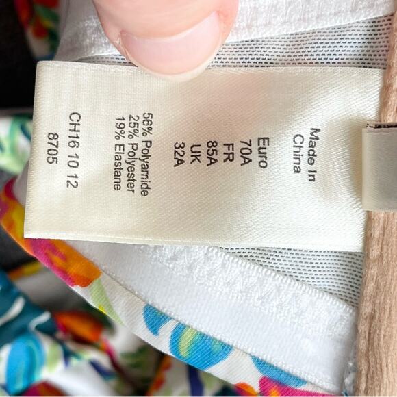 Gossard Floral 2 Piece Bikini Set Halter Neck Swimsuit Woman size XS - Picture 11 of 13